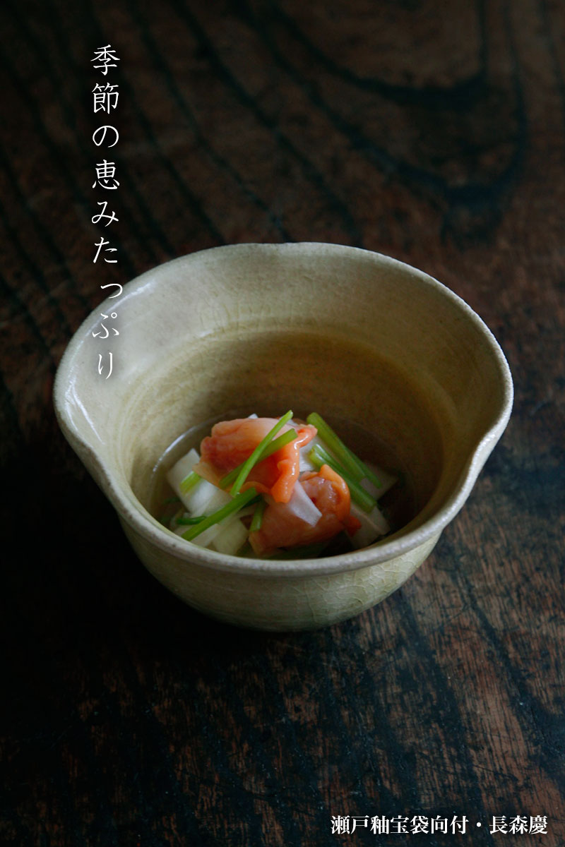 瀬戸釉宝袋向付・長森慶