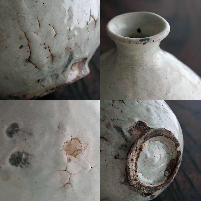 粉引大徳利・小林東五 粉引大徳利・小林東五