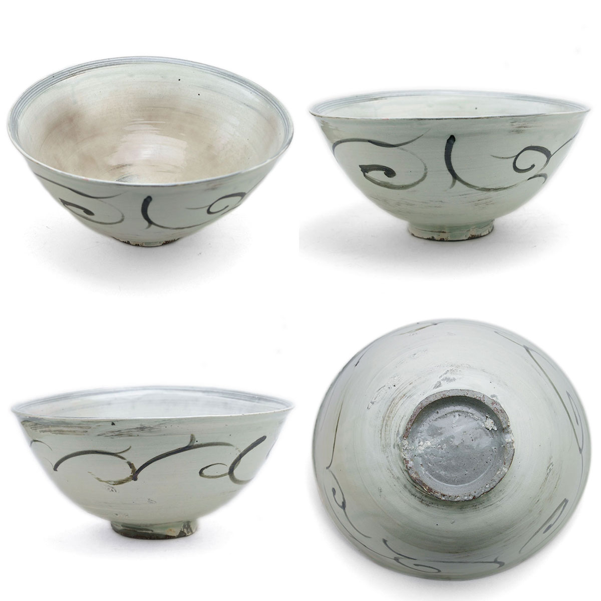 鉄絵粉引大鉢・小林東五