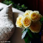 ブルー花器・8×23・植木栄造