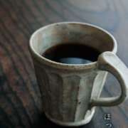 粉引しのぎマグカップ・益子淳一