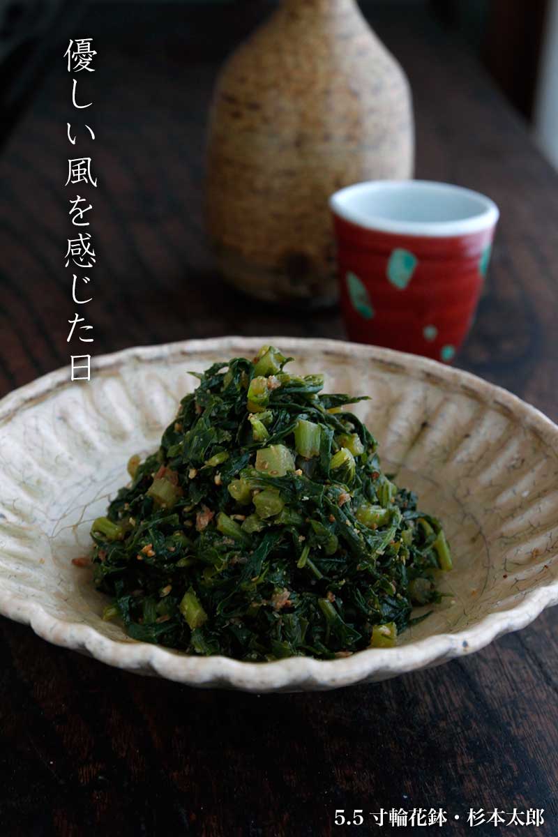 5.5寸輪花鉢・ 杉本太郎 5.5寸輪花鉢・ 杉本太郎