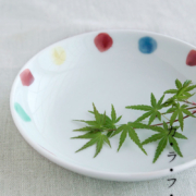 色点文4.5寸皿・古川章蔵
