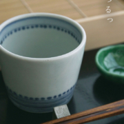 蕎麦猪口・水玉線文・藤塚光男