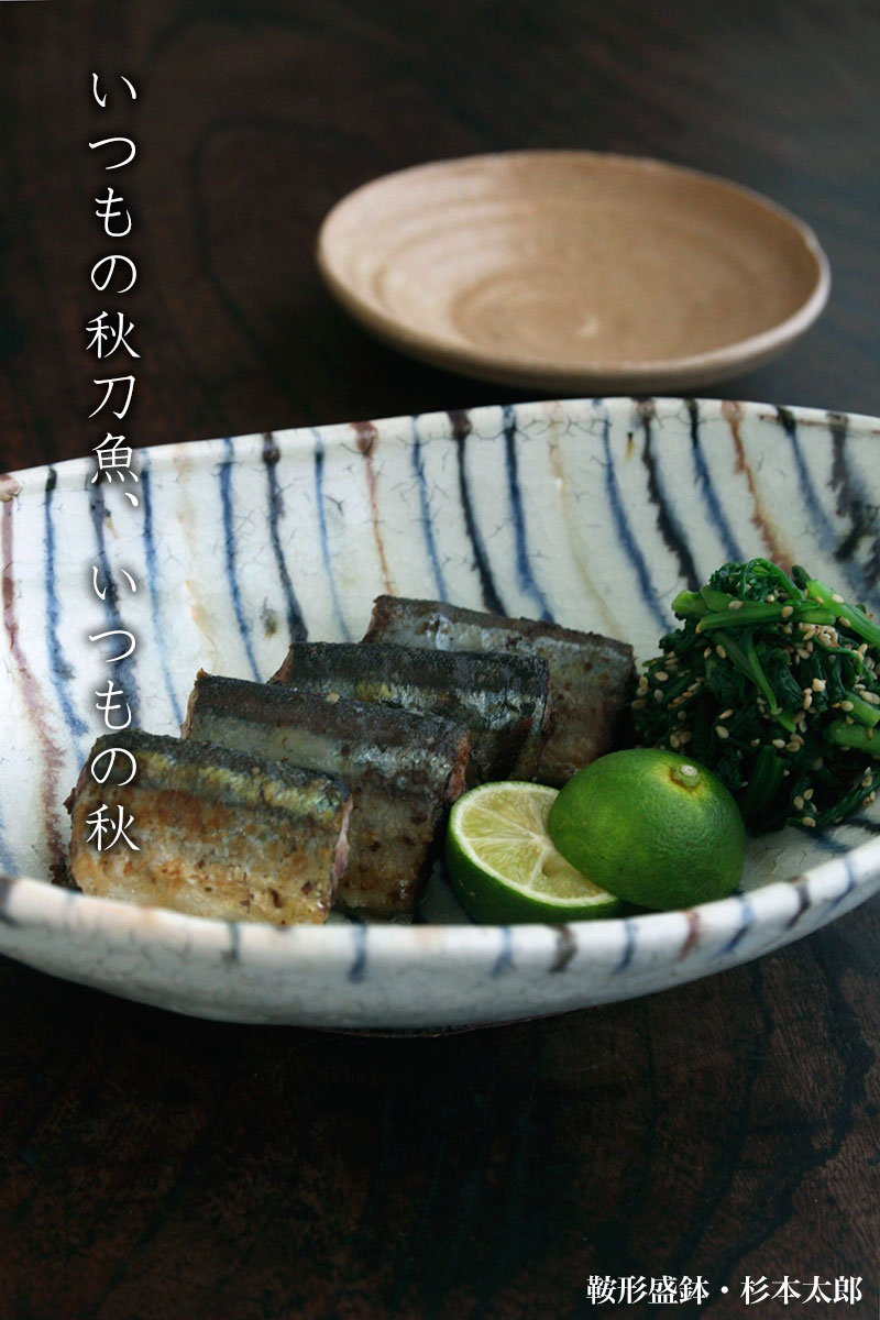 鞍形盛鉢・杉本太郎