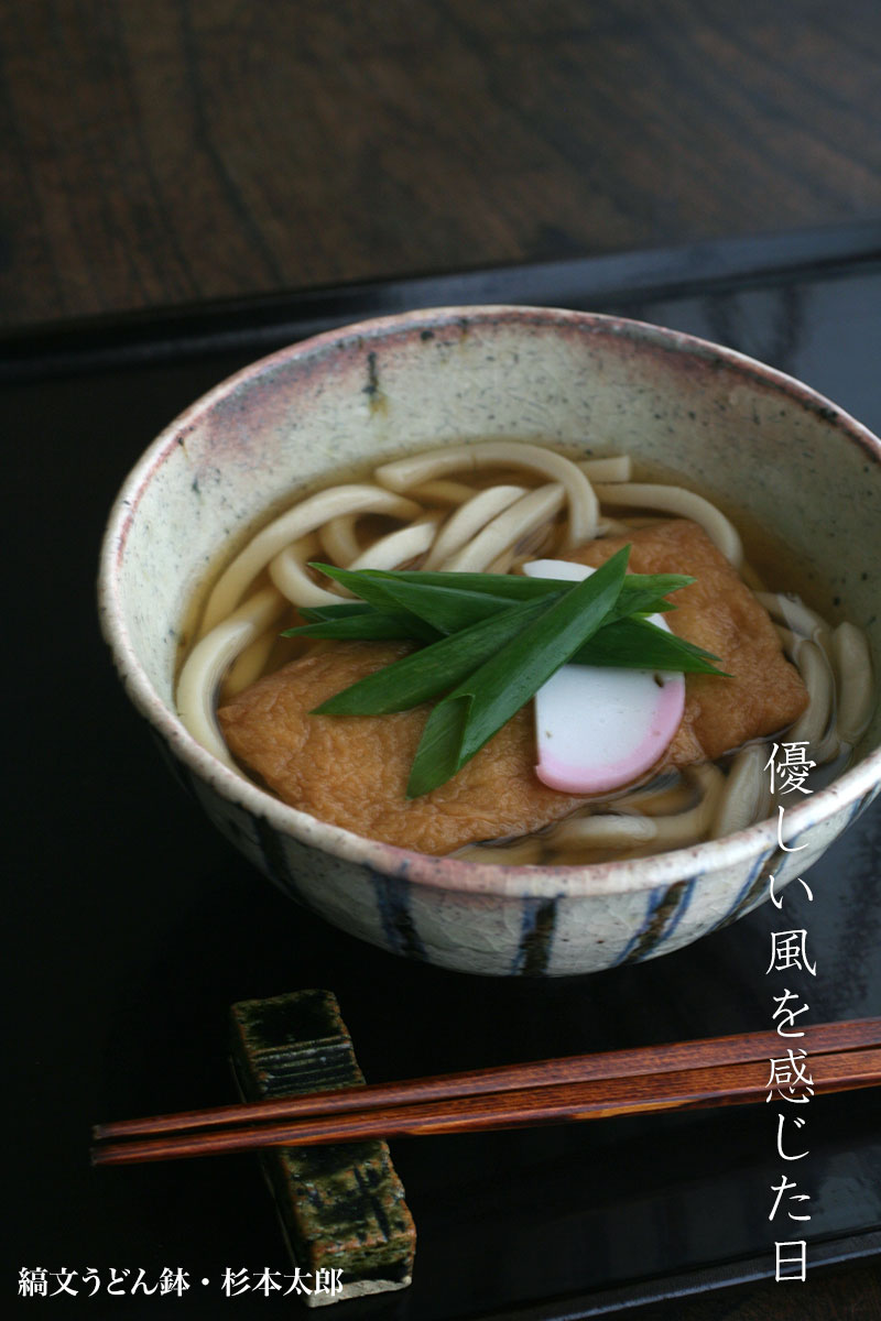 縞文うどん鉢・杉本太郎