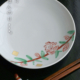 金箔桃5.5寸皿・古川章蔵
