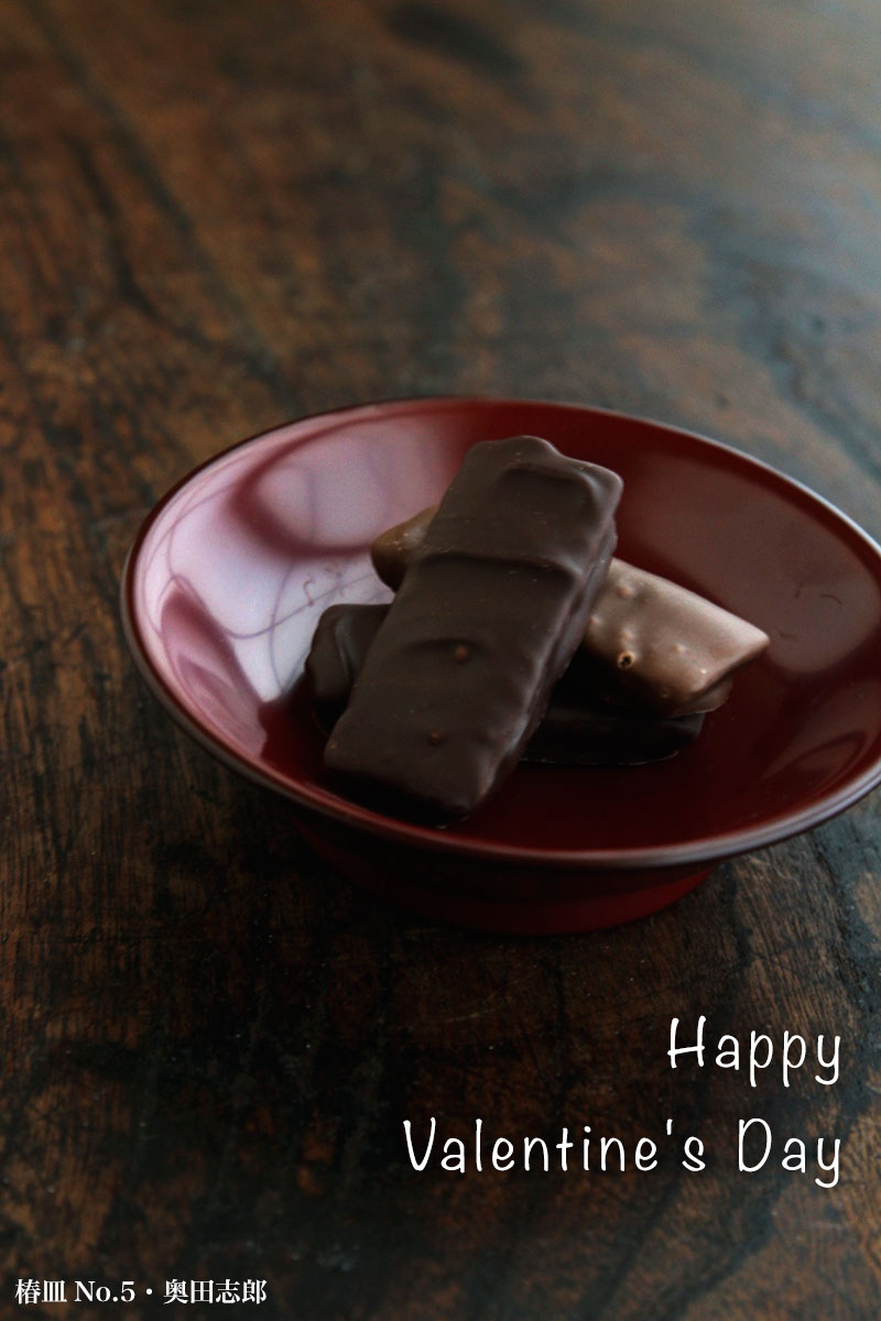 漆器・椿皿No.5・奥田志郎