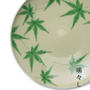 京焼・色絵青もみじ紋平向付・伏原博之