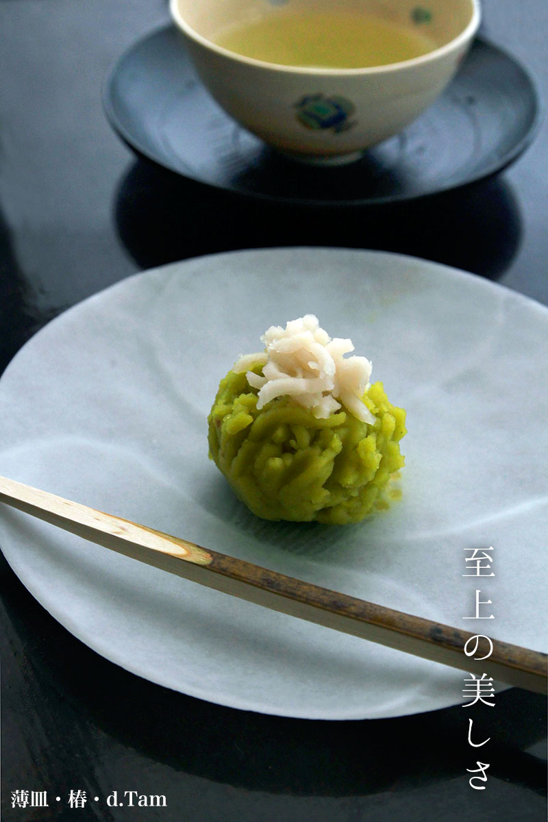 薄皿・椿・16.5cm・d.tam