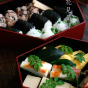 漆器・一閑塗亀甲型二段重・朱内黒・藤井収