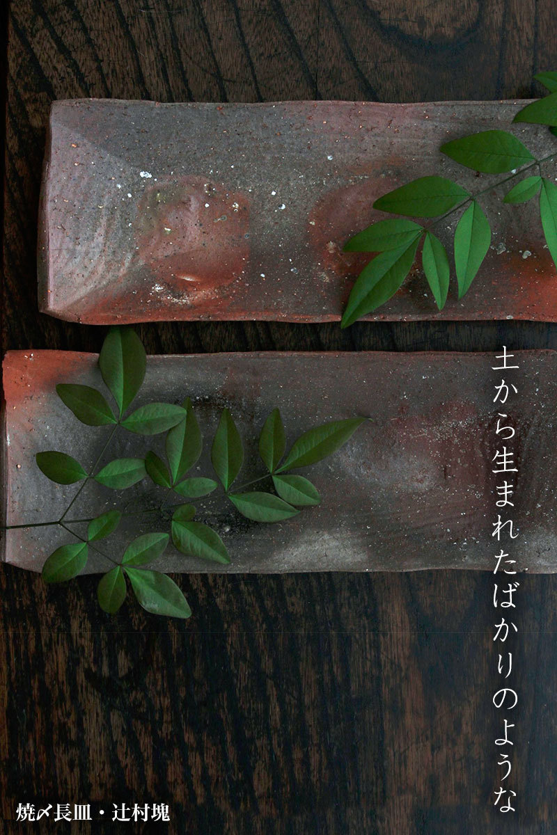 焼〆長皿・辻村塊 焼〆長皿・辻村塊