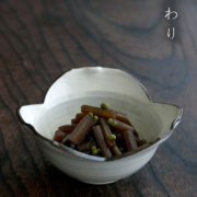 白磁花びら向付・長森慶