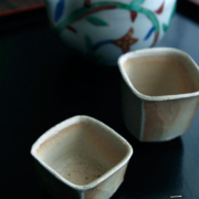 焼〆四方ぐい呑・小・吉井史郎