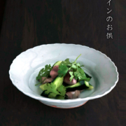 白磁：白磁6寸楕円輪花鉢・杉本太郎