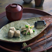 伊賀焼：伊賀葉皿・辻村塊