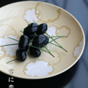 京焼：色絵雪輪文4寸皿・伏原博之