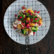 ガラス：スノウライン大皿・チェック・d.Tam