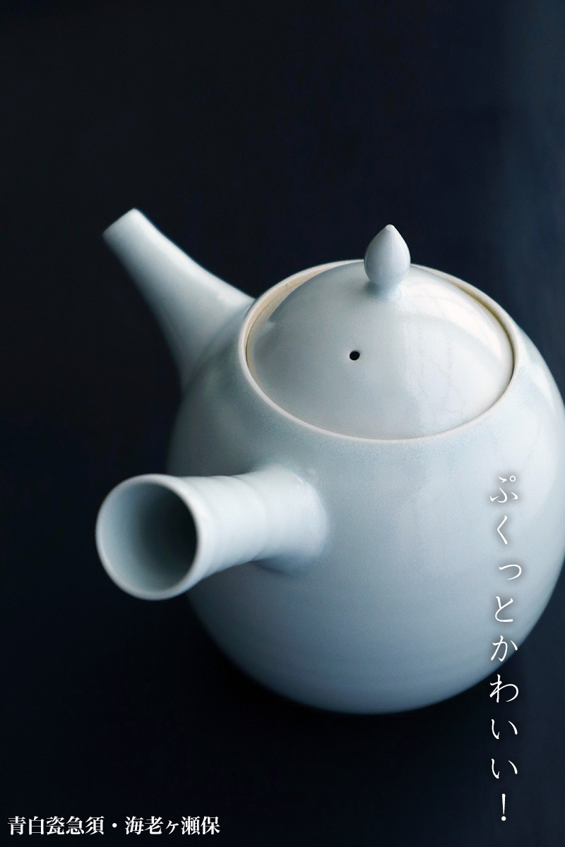 青磁・白磁：青白瓷急須・海老ヶ瀬保
