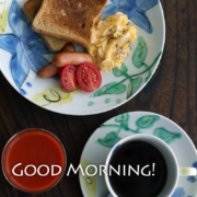 色絵：クレマチス絵皿・古川章蔵