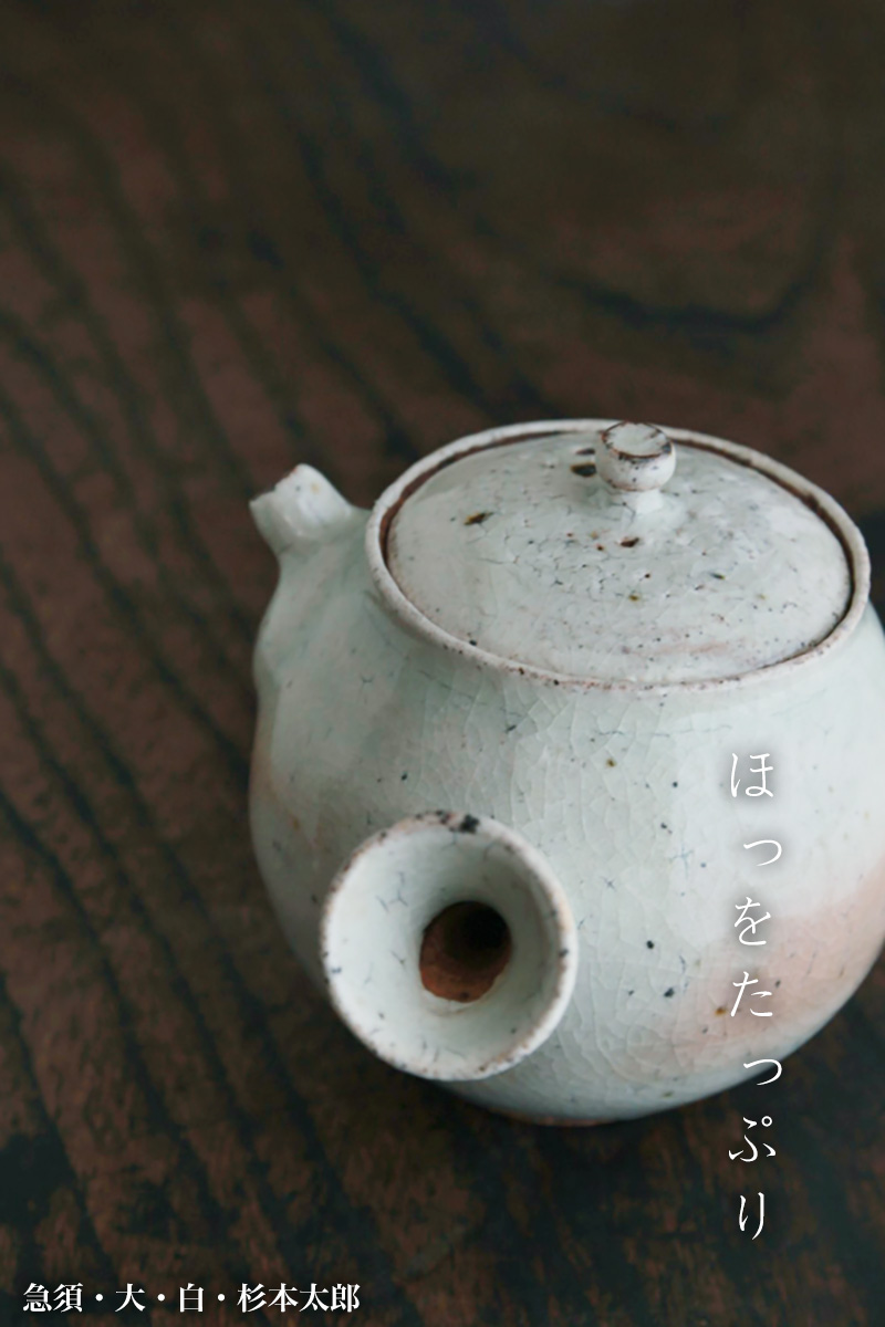 急須・大・白・杉本太郎