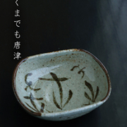唐津焼・絵唐津：絵唐津手塩皿・B・中村恵子