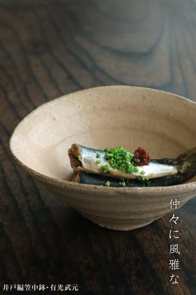 井戸編笠中鉢・有光武元