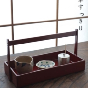 漆器・輪島塗：朱調味台・奥田志郎