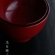 漆器・輪島塗:朱二つ椀《合鹿椀》・奥田志郎