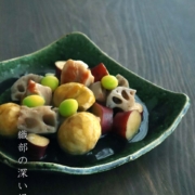 織部焼：織部6.5寸角皿・有松進