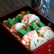 漆器・一閑張：朱内黒一閑張弁当箱・藤井収