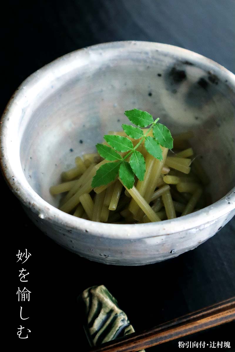 粉引向付・辻村塊