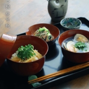 漆器・輪島塗：古代朱原叟椀・四つ椀・尚古堂