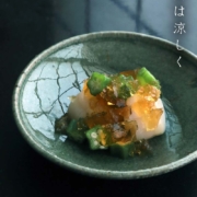 5寸皿・緑・杉本太郎