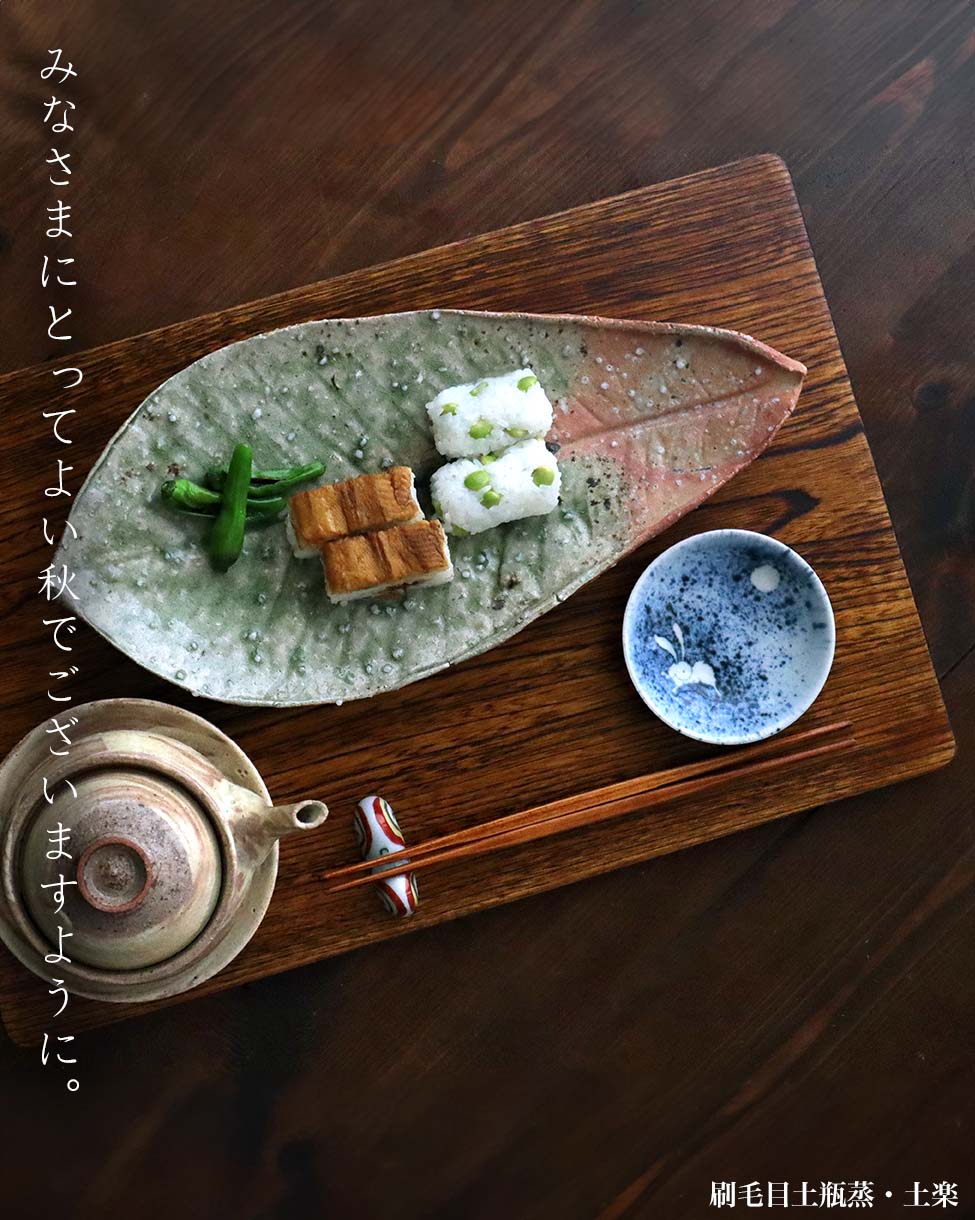 伊賀焼:刷毛目土瓶蒸・土楽 伊賀焼:刷毛目土瓶蒸・土楽