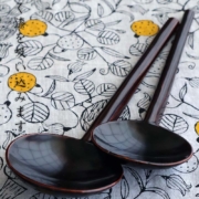 漆器・輪島塗：透漆杓子・大・奥田志郎