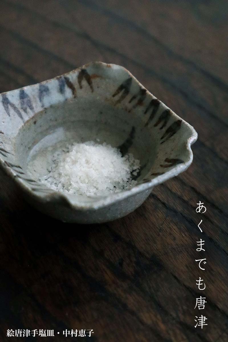 唐津焼・絵唐津手塩皿・C・中村恵子