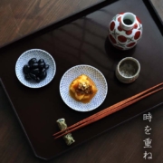 漆器・輪島塗：潤尺2×8.5寸角切脇取盆・奥田志郎