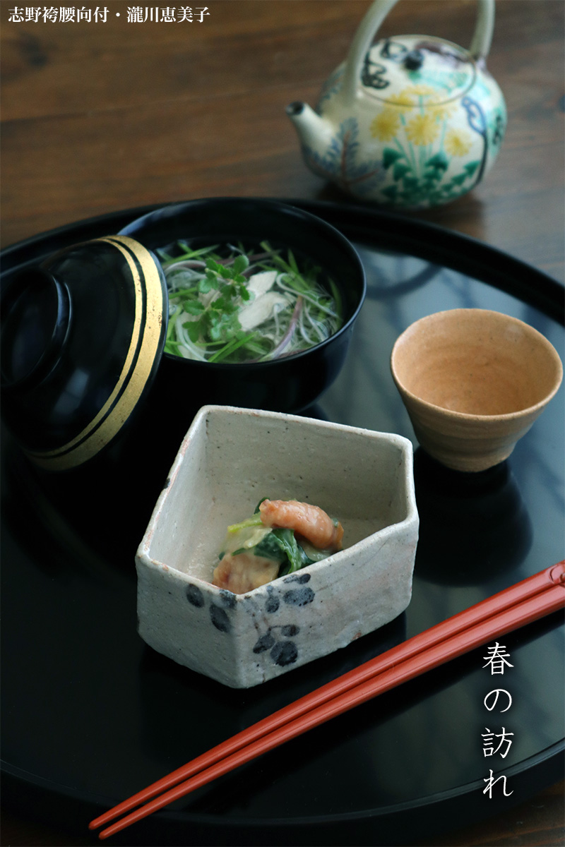 志野焼:志野袴腰向付B・瀧川恵美子 志野焼:志野袴腰向付B・瀧川恵美子