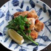 染付空想植物園皿No.2・古川章蔵