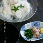 市松楕円小皿・古川章蔵