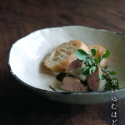 白釉錆絵鉢17.5cm・有松進