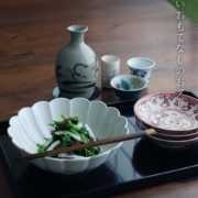 白磁：白磁菊花形6寸鉢・水野克俊