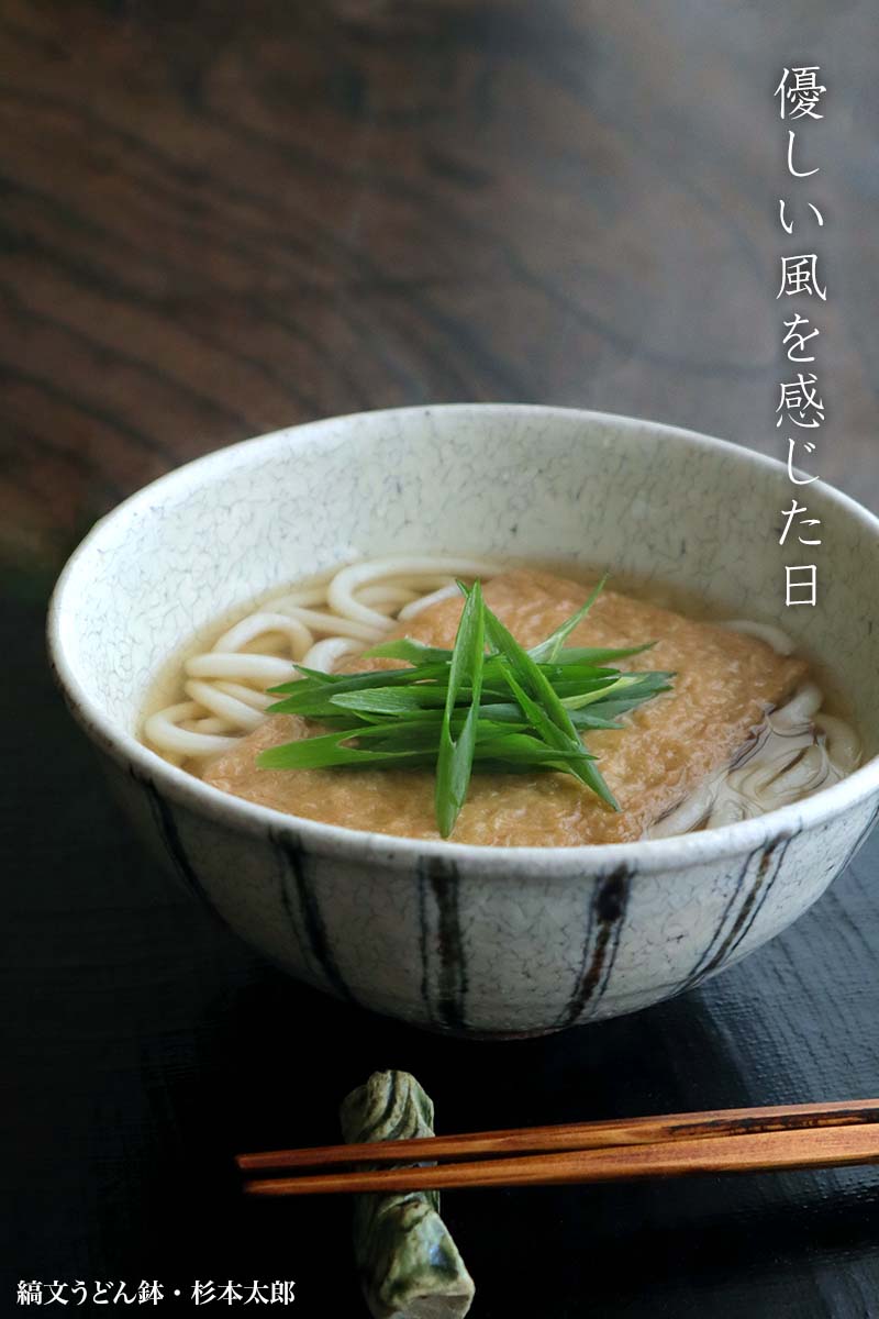 縞文うどん鉢・B・杉本太郎