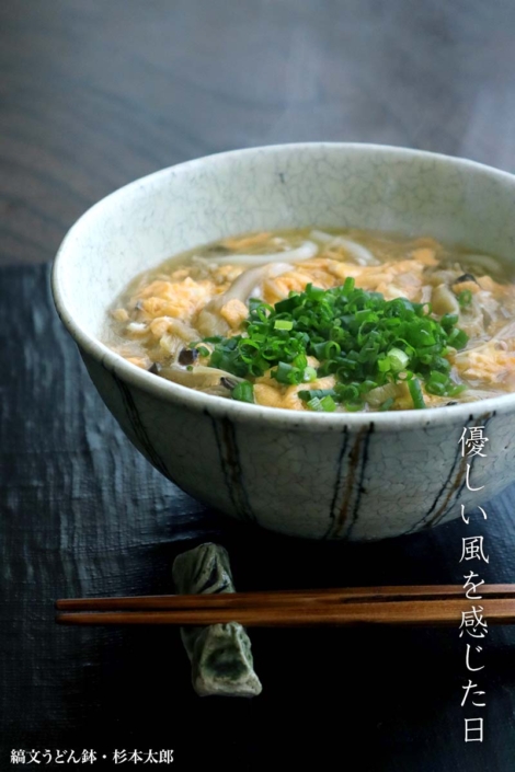 縞文うどん鉢・A・杉本太郎